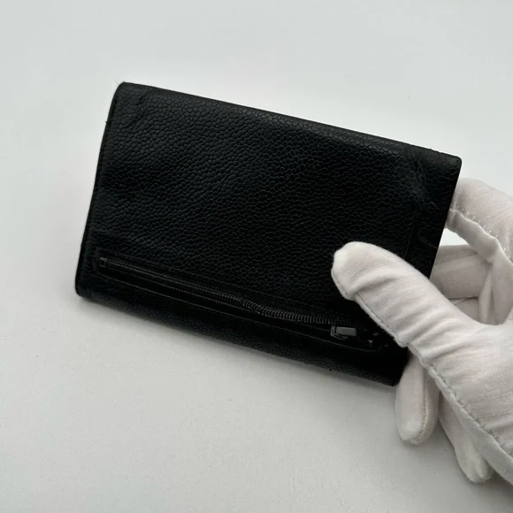 Chanel Pebbled Leather Wallet - Picture 3 of 12